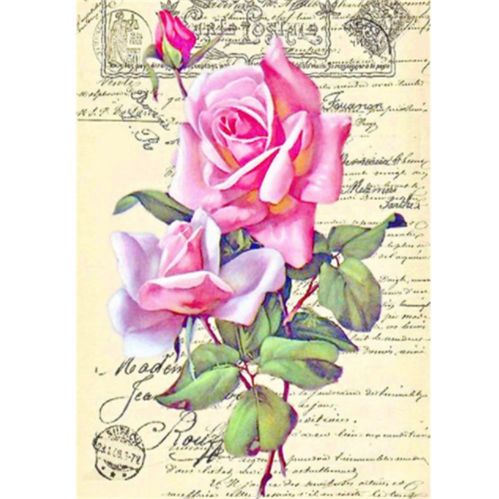 

HUACAN 5D DIY алмазная живопись цветок Алмазная мозаика полная квадратная роза дрель картина стразами Алмазная вышивка домашний декор Full Square 20*30 cm