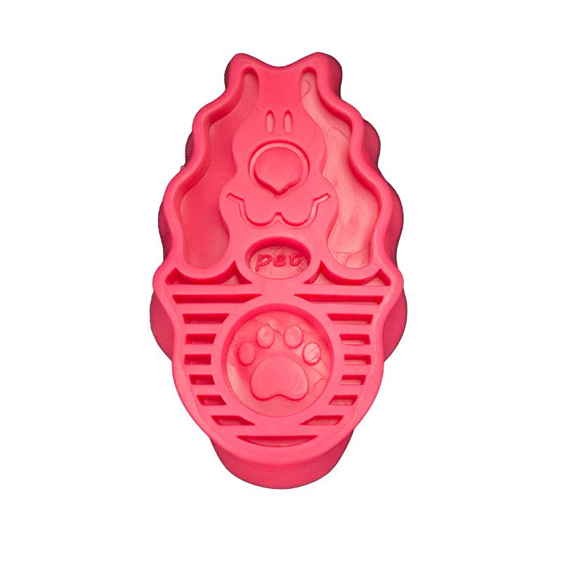 

Pet Bath & Grooming Brush: Dog & Cat Hair Removal and Dematting Tool красный