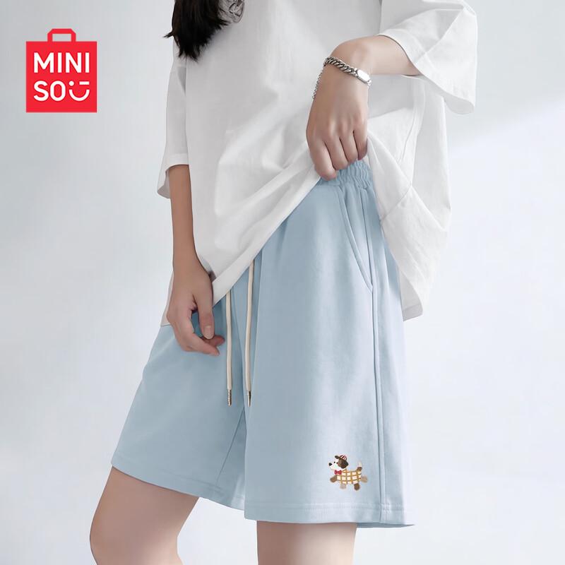 

MINISO Women s 2026 Summer Wide-Leg Sports Shorts L