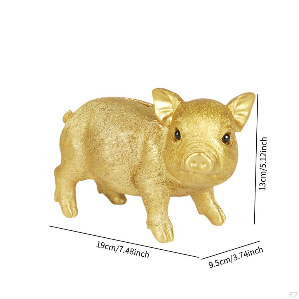 Pig Piggy Bank Cute Container Ornament Collection for Home Decoration Money Saving Pot Living