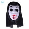 Realistyczny film Straszny duch Maska Halloween Straszna maska diabła Trzymaj język na zewnątrz Kask Horror Demon Cosplay Party Kostium Rekwizyty
