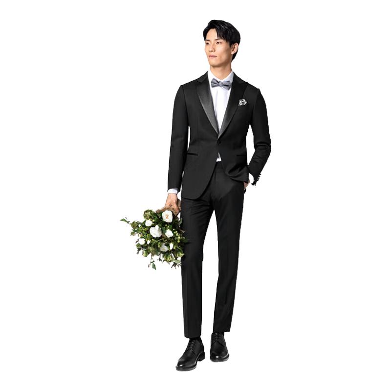 Мужской черный классический свадебный костюм и брюки VICUTU 170C