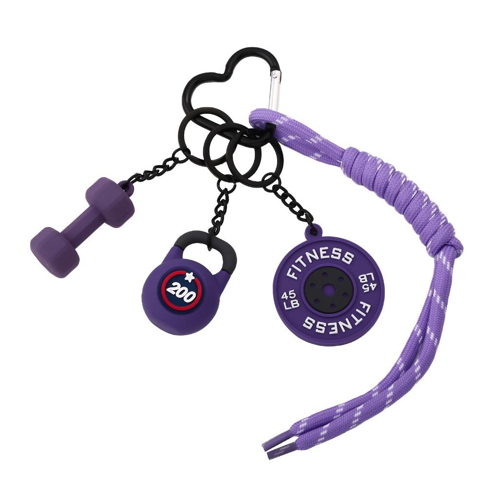 Kettle Bells Barbell Plates Key Chain Bag Charm Fitness Series Pendant  Water Cups