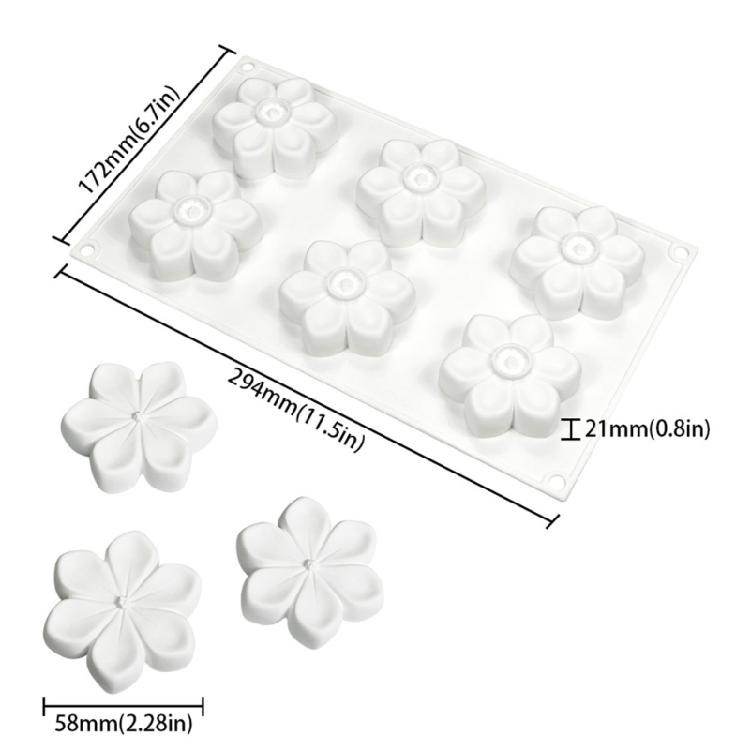 Dessert Molds Chocolate Moulds Bakings Supplies Flower Shape Bakings Candy Molds