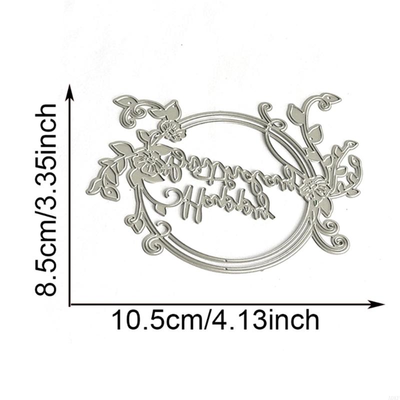 Kranz Metall-Stanzformen Präge-Schablonen Formen Alles Gute zum Geburtstag Schneidwerkzeuge für Fotoalbum Scrapbooking Dekorationen A0KF