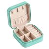 Zippered Leather-Material Jewelry Storage Case with Lid Hooks, Interior Pocket, Ring Rolls, and Removable Dividers