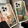 Phone Case for iPhone 17 Air 16E 15 16 Pro Max Sika Deer Elk Animal Cover 14 Plus 13 12 Mini Soft Shell Silicone Fundas