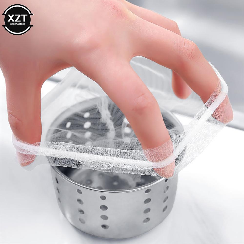 Useful 30/100pcs Sink Filter Mesh Kitchen Trash Bag Prevent The Sink From Clogging Filter Bag For Bathroom Strainer Rubbish Bag