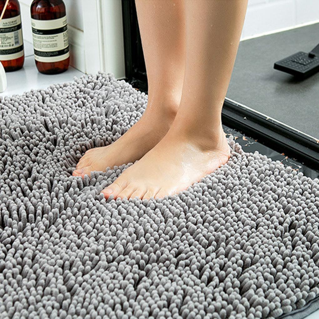 Absorbent Bathroom Mat - Soft Texture Machine Washable No Loose Thread Floor Mat Bath Mat Bath Rug