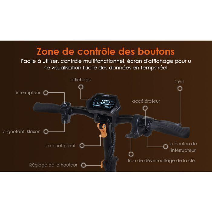 Scooter électrique KUKIRIN G2 MAX - 1000 W -- 48 V - Batterie 20 Ah - 55 km/h