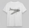 Men's Classic T-Shirt Technical Aircraft Cross Section Graphic Plus Size Tee