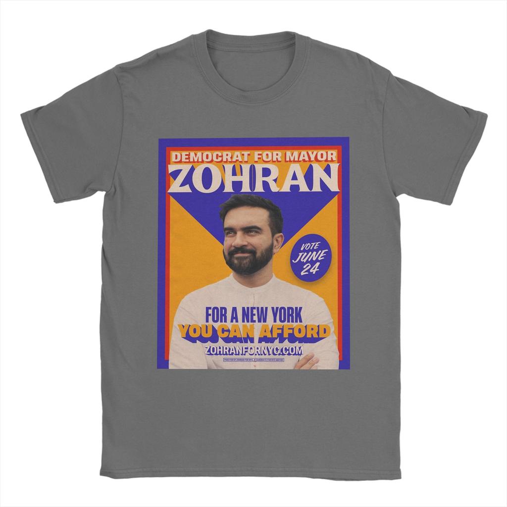Mens Womens Zohran for New York City Shirt Pure Cotton Print Tee Shirts  Clothing Outfits