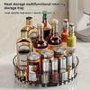 360°Rotating Rotating Spice Rack Organizer For Bathroom Kitchen Countertop Easy Access and Efficient Storage Desktop Storage Box