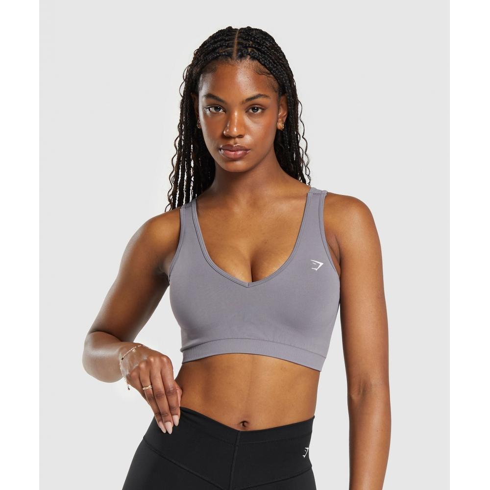 

GYMSHARK Бесшовный спортивный бюстгальтер на каждый день Фиолетовый B8A4T PBVM