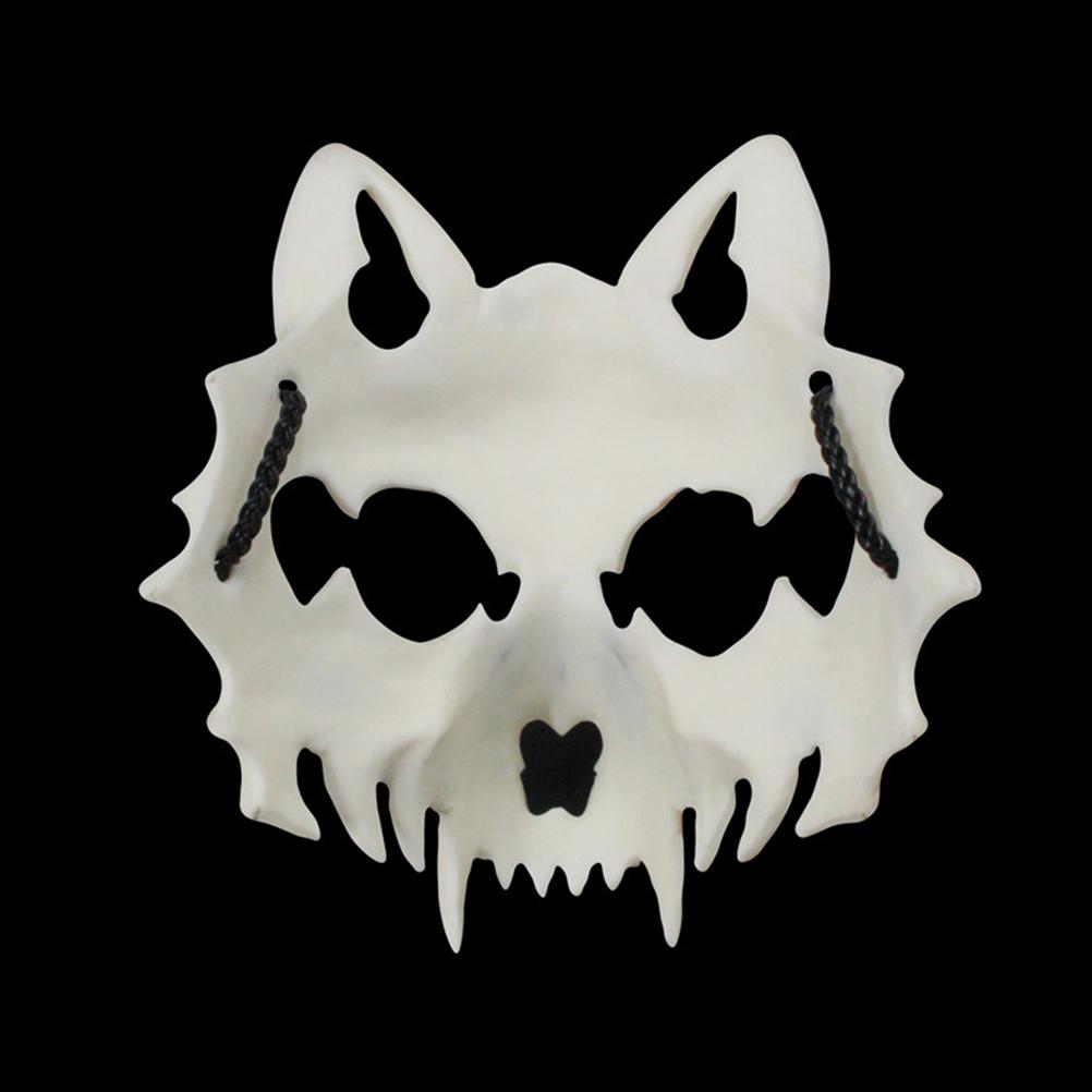 Halloween Japanese Dragon God Werewolf Mask Cosplay Animal Skeleton Mask Unisex Resin Party Stage Show Mask