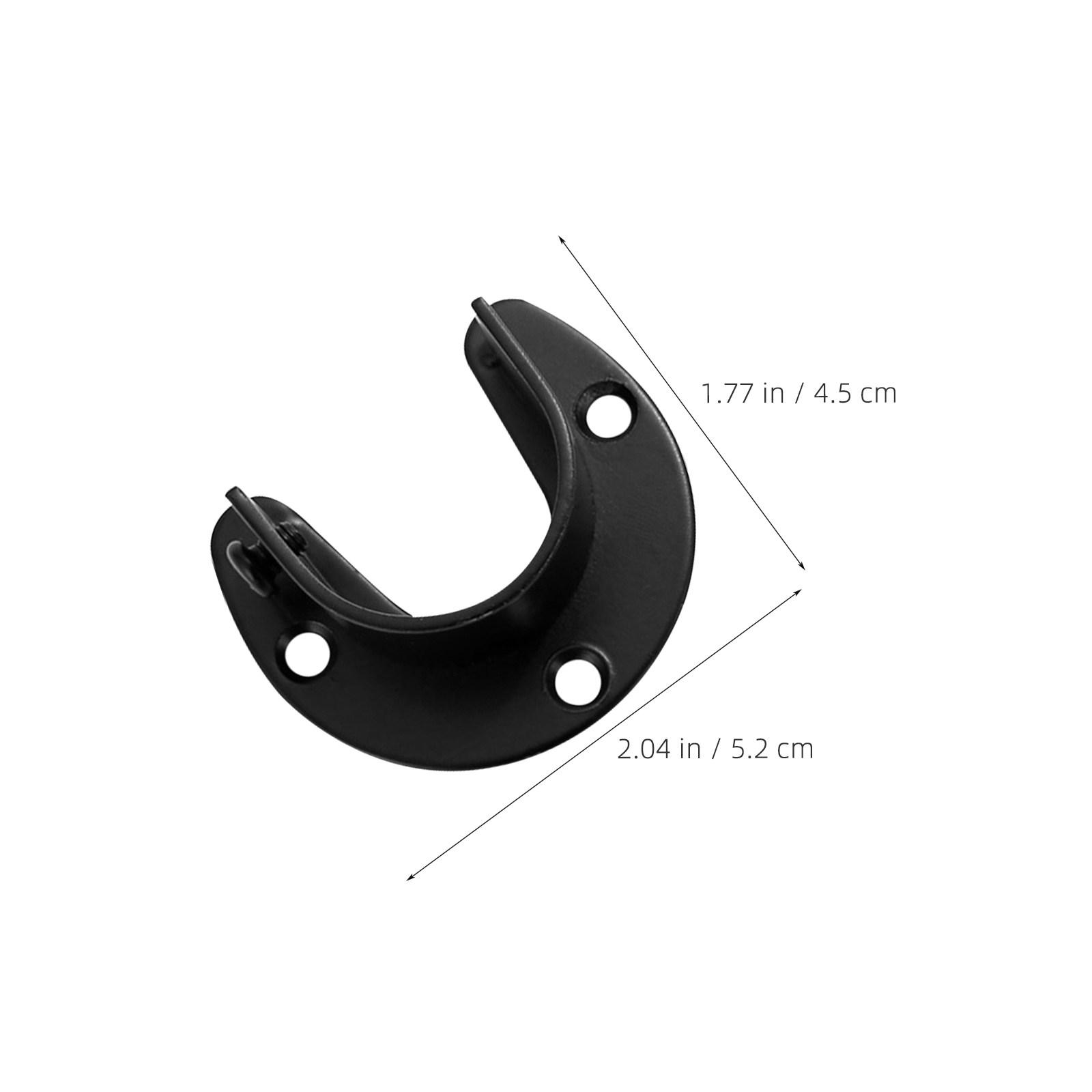 

2pcs Closet Rod Bracket Stainless Steel Shower Curtain Holder For Bathroom Kitchen Laundry Room Wall Mount Tension Rod Support other