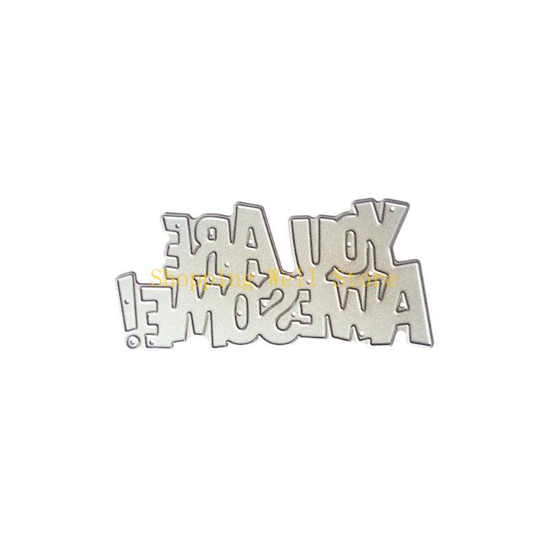 KX4B Metal Die Cuts Happy Birthday Card Embossing DIY Photo Album Template Mold Decor