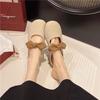 Baotou Slippers Soft-soled Lazy Shoes Spring and Summer New French Bow Half-tray Single Shoes
