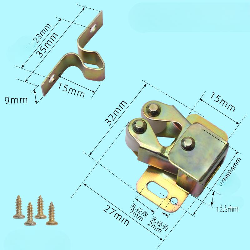 Skříň s magnetem 2PCS Záchytky Zarážky dveří Tlumič Tlumič se šrouby Nábytkové kování