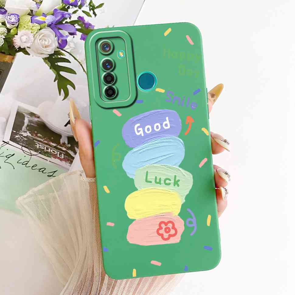 Shockproof Case For Realme 5 Pro Casing Popular Cute Rabbit Soft Matte Cover Realme5 Pro 5Pro RMX1971 RMX1973 Phone Case