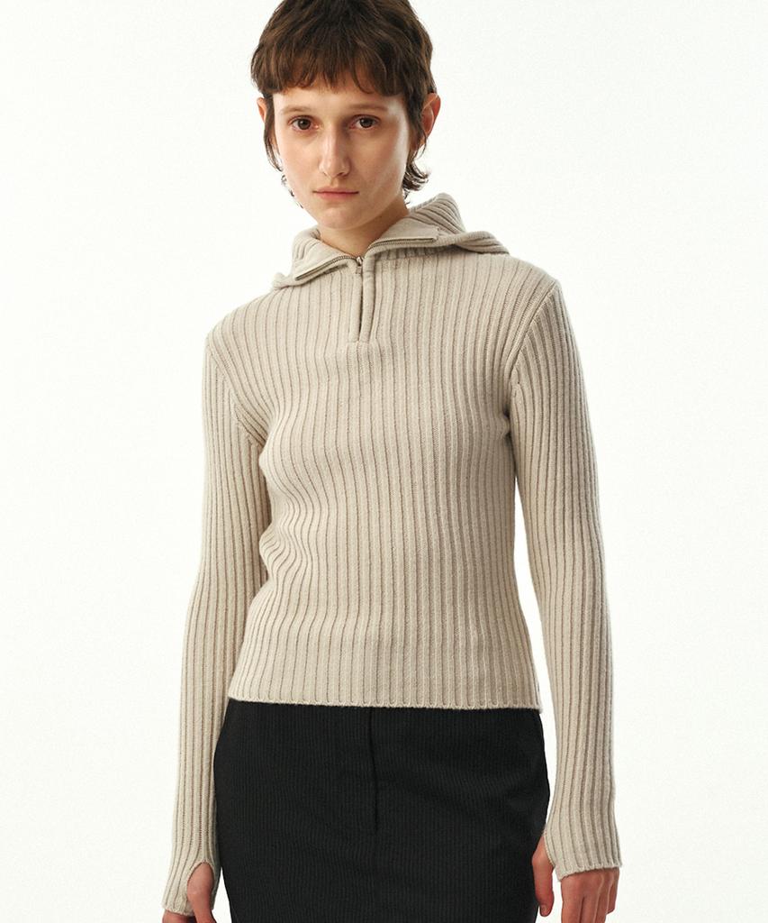 MOONSUN Unisex, Balaclava Knit Top / Mist