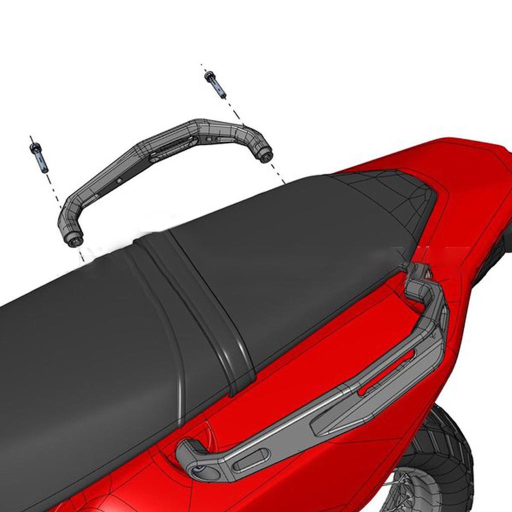 Motorbike Accessories Passenger Rear Grab Handle Seat Hand Handle Grab Bar Rail Compatible for Tenere700 XT700Z XT 700 Z