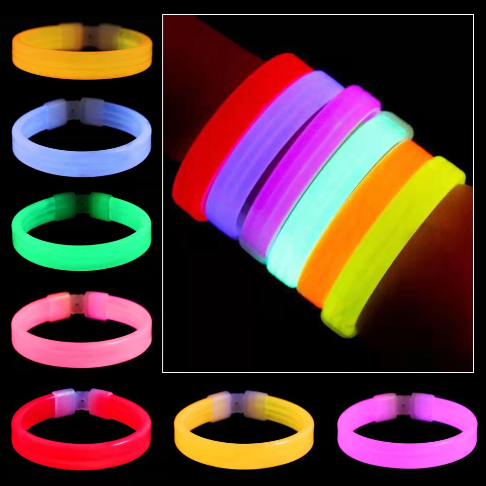 Plastic Luminous Wristband Shine Cuff Concert Support Bracelet Silicone Bracelet  Unisex