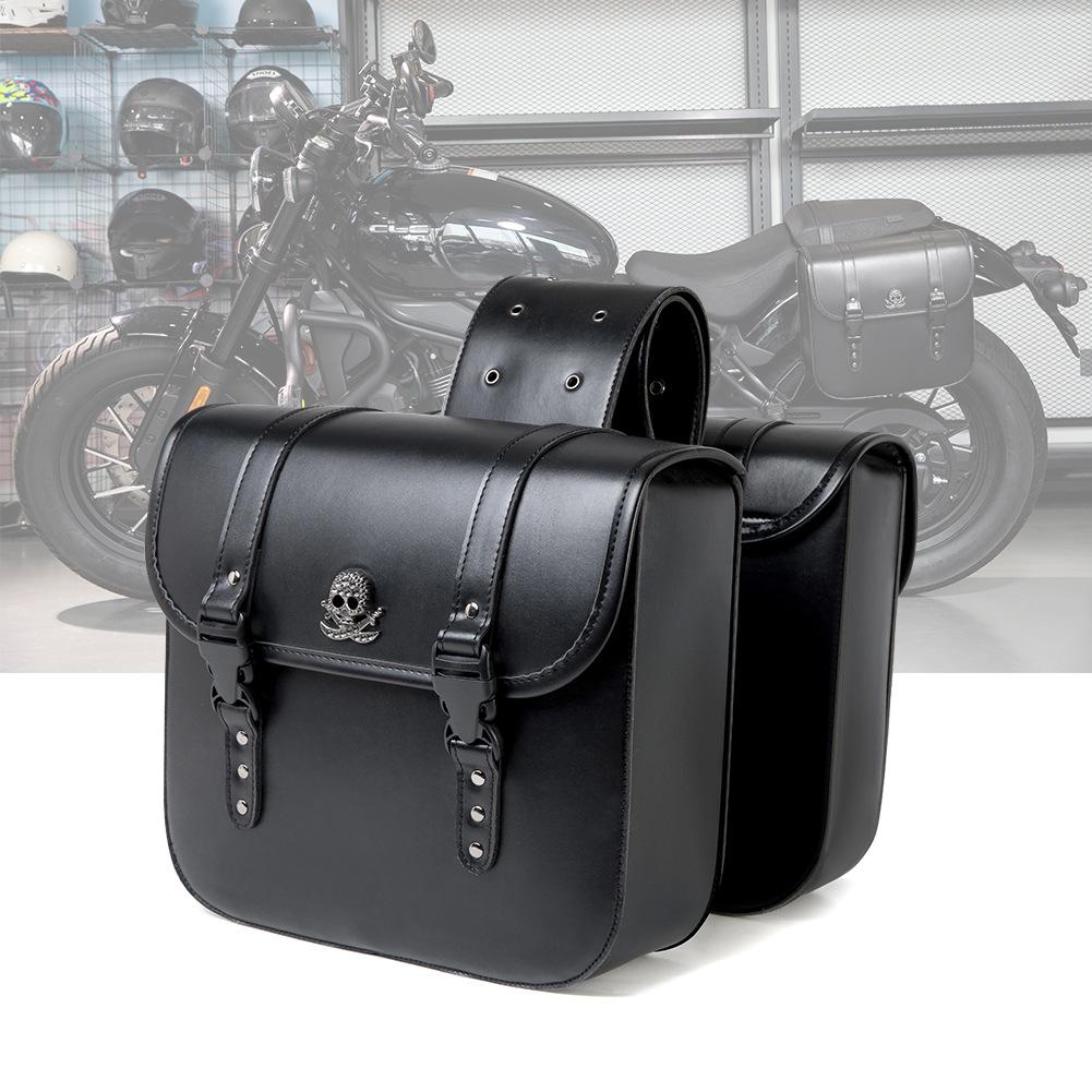 Punk Motorcycle Tackle Harley Cruise Prince Car Modified Side Bag Locomotive Tools Side Bag Saddle Bag Side Bag