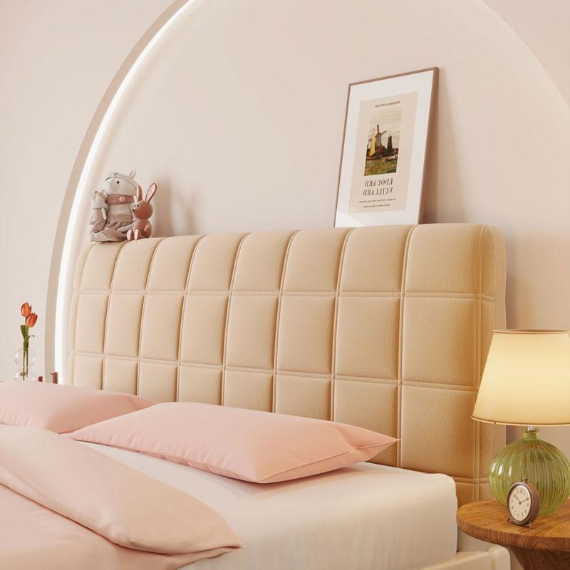 Headboard Cover Queen Size, Stretch Velvet Head Board Slipcover, Dustproof Bed Head Cover For Upholstered Headboard