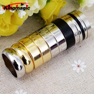 Magnetic Black Circle Ring - Strong Magnet Magic Props PK Ring