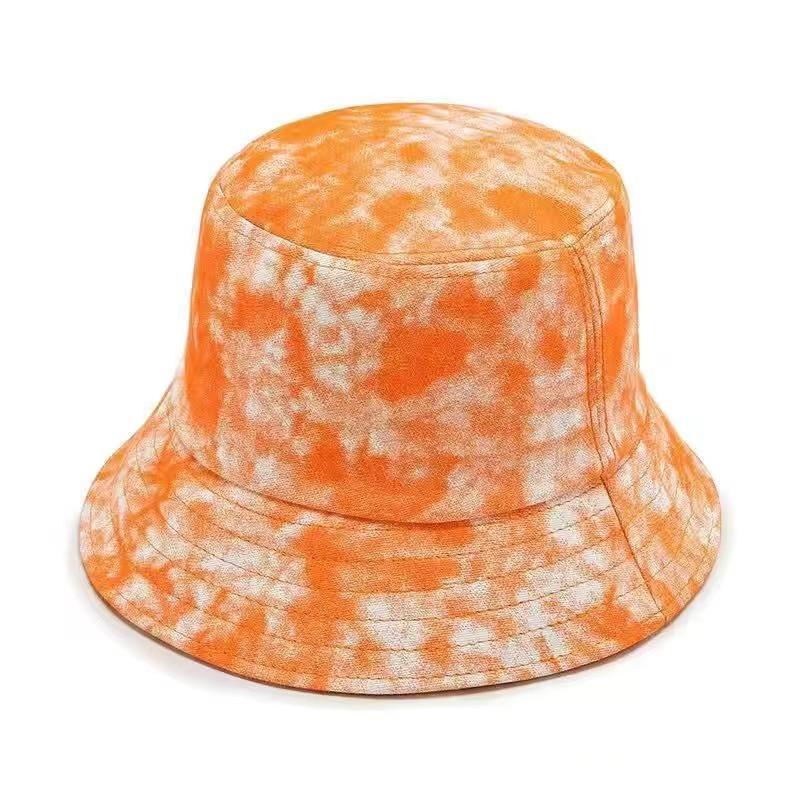 Cool Women Spring Summer Cotton Bucket Hats Lady Tie Dye Outdoor Colorful Panama Fisherman Cap Hat For Women
