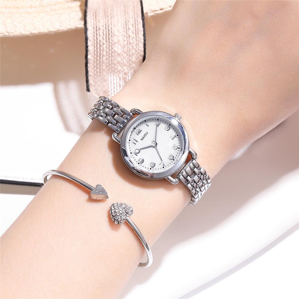 Stylish And Simple Thin Strap, Digital Face Quartz Bracelet Watch, Women'S Metal Chain, Small Women'S Quartz Watch