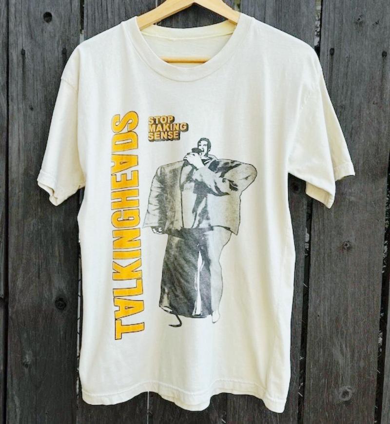 

Talking Heads band Stop Making Sense WHITE T shirt reprint 90s S-4XL Unisex New Spring/Summer Arrivals Man and Woman S разноцветный