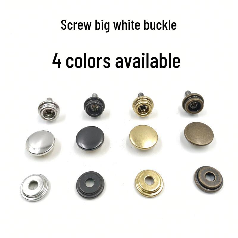 10-15mm Stainless Steel Snap Button: Large White Buckle for Tent, Yacht, and Canvas