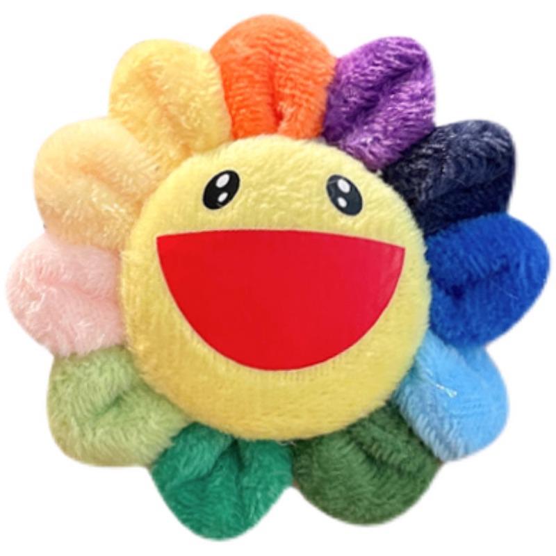 Japońska Kawaii Słonecznikowa Panda Pluszowa Broszka - Urocza Przypinka na Ubrania, Torby i Akcesoria.