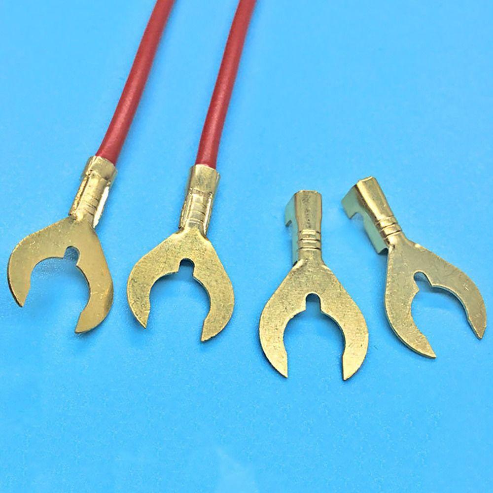 100PCS 4.2 5.2 6.2 8.2 Wire Connectors Brass Electrical Kit U-Type Terminals  Switching Power Supply