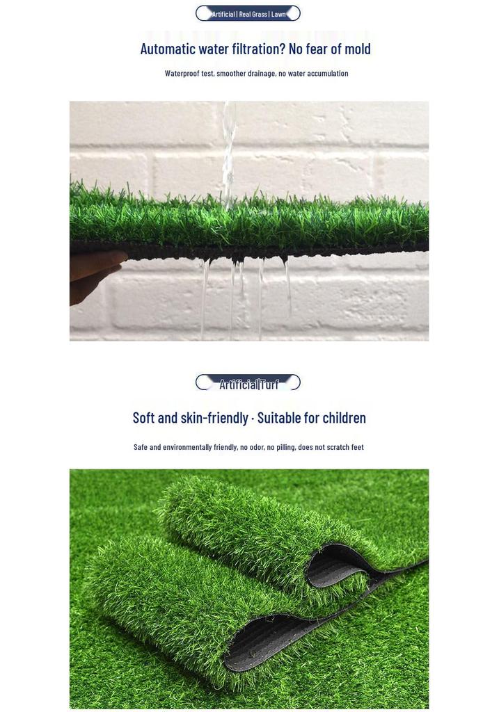Synthetic Turf for Playground and Rooftop Insulation