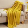 Solid Color Sofa Throw Blanket Skin-friendly Office Nap Blanket  Air-conditioned Room