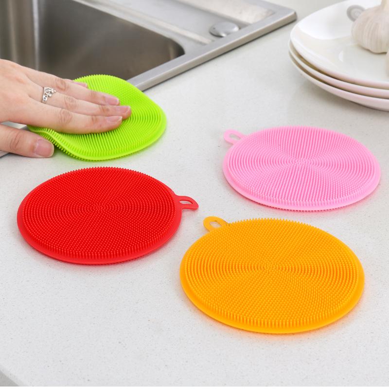 Silicone Dishwashing Brush for Cleaning, Thickened Dishwashing Cloth for Cleaning and Stain Removal, and Kitchen Cloth for Wiping