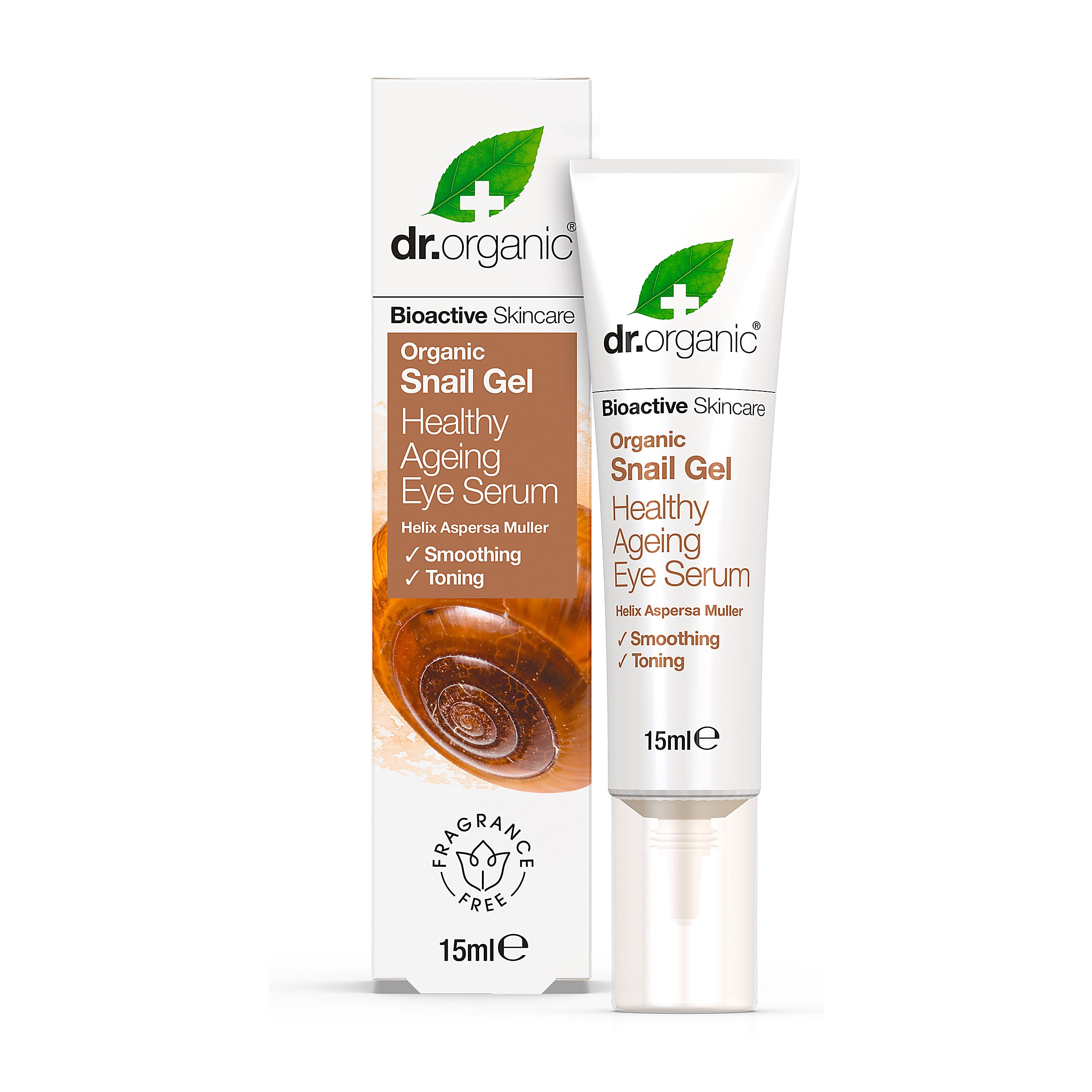

Сироватка для шкіри навколо очей з муцином равлики Dr.Organic 15 мл