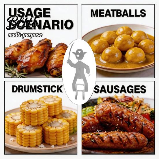 Spülmaschinenfester Grillwursthalter Heißer Halter Hundeutensilien Lustiger Edelstahlhalter Outdoor-Grillen Tragbarer Röstständer für