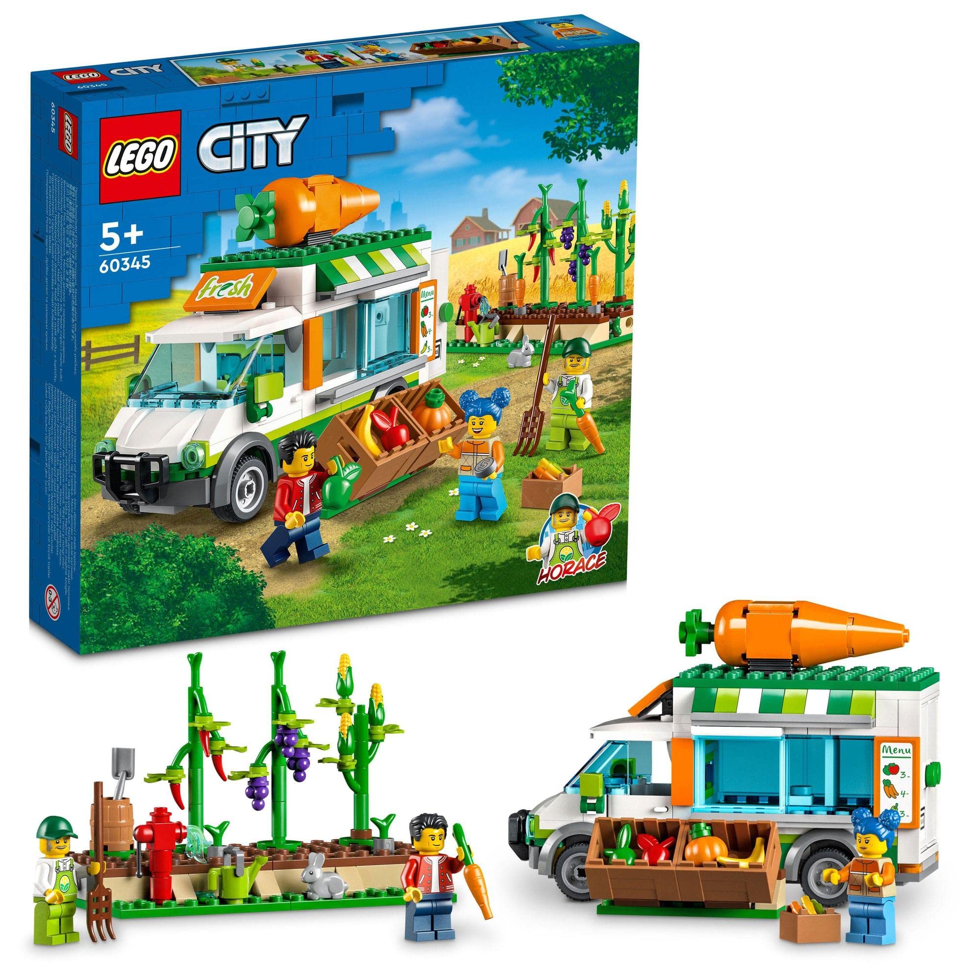 

LEGO City Ферма-Прямая Тележка 60345, Игрушка, Строительные блоки, Подарок, Машина, Транспортное средство, Для мальчиков и девочек, Возраст 5 лет и старше