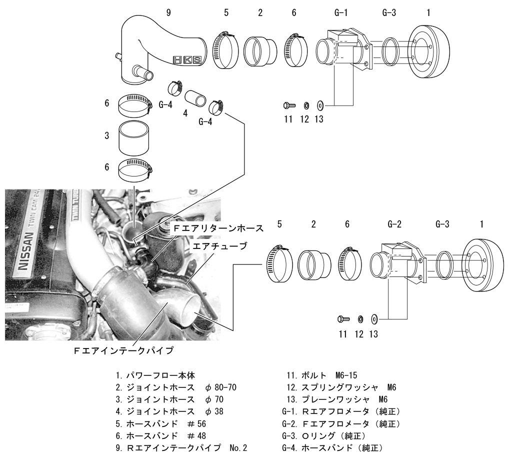 HKS Racing Suction Air Cleaner for Skyline BNR32 RB26DETT GT-R (89/08-94/12) 70020-AN102