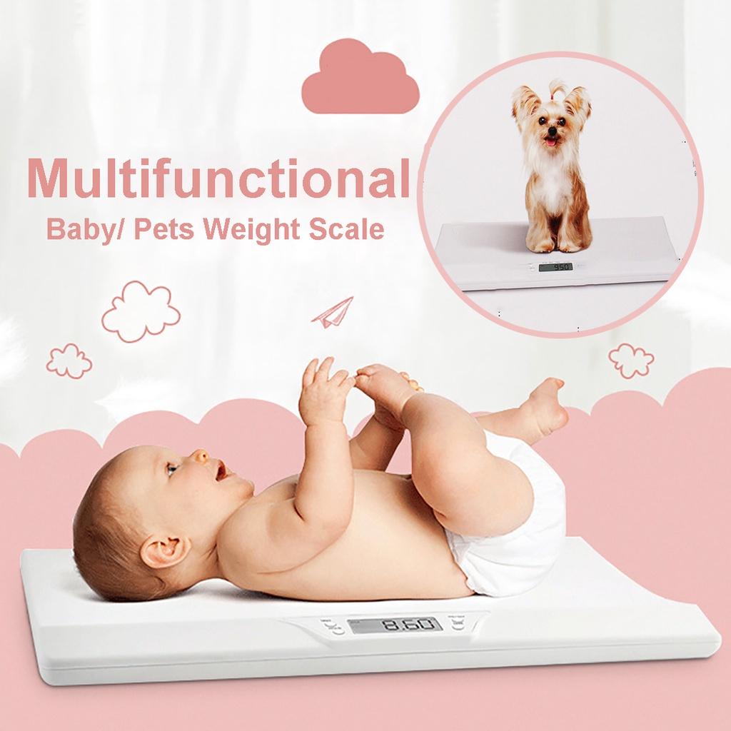 20kg Max Newborn Dog Cat Scales Multifunctional Smart Electronic Baby Weight Scale LED Display Household Measure Tool 21.65*13.19*1.78""