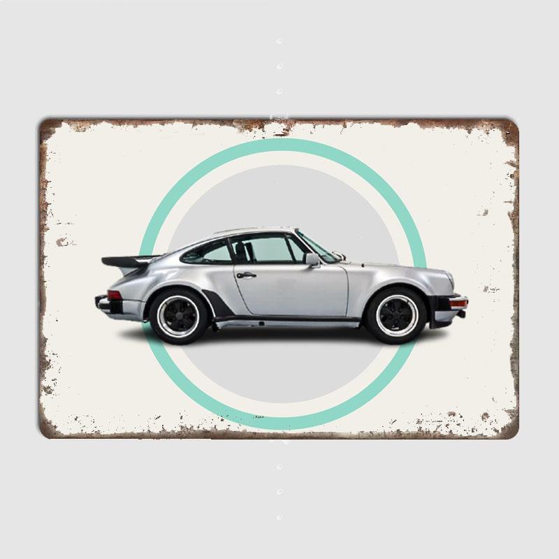 Luxury Sports Cars 911 930 Turbo Retro Metal Poster Sign Garage Club Mural Bedroom Bar Wall Room Decoration Home Decor