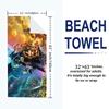 Ffvii Game Print Beach Towel, Large Soft Quick Dry Towel for Beach Camping Swimming