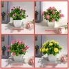 Flowers Eighteen Simulated Daisy Pine Cone Artificial Green Plant Potted Plant