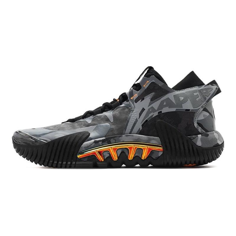 Aape X Li Ning Badfive 2 Low Basketball Shoes Men's Low top Black/Brown Gray ABFR005-9
