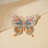 2pcs Heat Transfer Flower Patches Embroidery Design Butterfly Patches  For Clothing Accessories