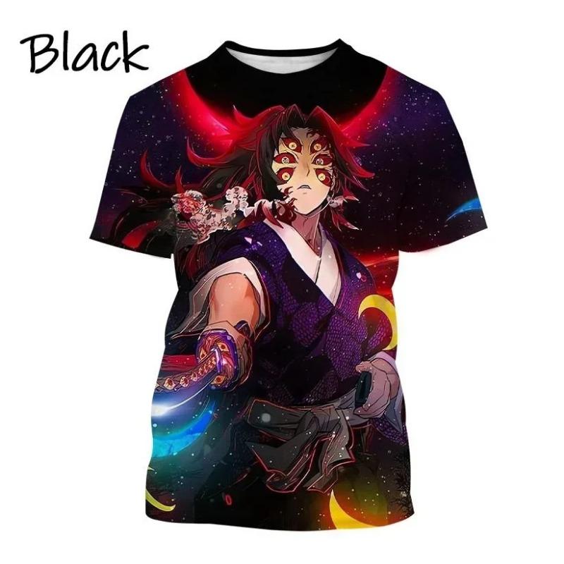 2026New Trend Anime Demon Slayer Fashion T-Shirt Cartoon 3d Print Short Sleeve Top Street Comfort Casual Shirt Harajuku Tees